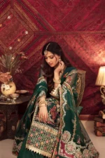 Gisele Sajni Wedding Collection Unstitched 3pc Suit D-05 RANI JEE - Image 5
