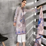 Gul Ahmed Unstitched Cambric Printed Shirt & Dupatta TCN-22 A