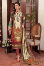 Gul Ahmed Unstitched Cambric Printed Shirt & Dupatta TCN-22006 - Image 3