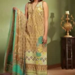 Gul Ahmed Unstitched Cambric Printed Shirt & Dupatta TCN-33 B