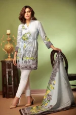 Gul Ahmed Unstitched Cambric Printed Shirt & Dupatta TCN-34 A - Image 3