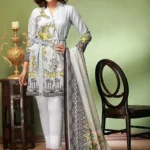 Gul Ahmed Unstitched Cambric Printed Shirt & Dupatta TCN-34 A