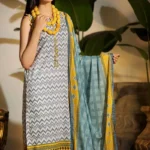 Gul Ahmed Unstitched Cambric Printed Shirt & Dupatta TCN-38 A