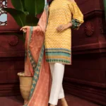 Gul Ahmed Unstitched Cambric Printed Shirt & Dupatta TCN-38 B