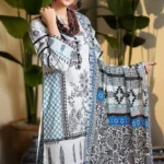 Gul Ahmed Unstitched Cambric Printed Shirt & Dupatta TCN-39 A