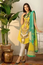 Gul Ahmed Unstitched Cambric Printed Shirt & Dupatta TCN-43 B - Image 2