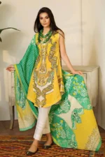 Gul Ahmed Unstitched Cambric Printed Shirt & Dupatta TCN-43 B