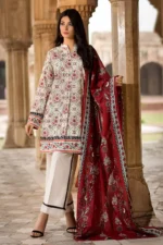 Gul Ahmed Unstitched Cambric Printed Shirt & Dupatta TCN-44 A - Image 2