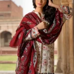 Gul Ahmed Unstitched Cambric Printed Shirt & Dupatta TCN-44 A