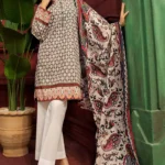 Gul Ahmed Unstitched Cambric Printed Shirt & Dupatta TCN-46 B