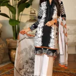Gul Ahmed Unstitched Cambric Printed Shirt & Dupatta TCN-47 A