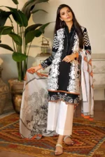 Gul Ahmed Unstitched Cambric Printed Shirt & Dupatta TCN-47 A