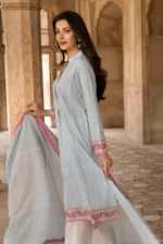 Gul Ahmed Unstitched Cambric Printed Shirt & Dupatta TCN-48 A - Image 2