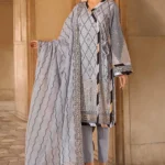 Gul Ahmed Unstitched Cambric Printed Shirt & Dupatta TCN-50