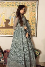 Gisele Sajni Wedding Collection Unstitched 3pc Suit D-03 RANI JEE - Image 3