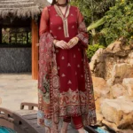 Charizma 3Pc Organza Embroidered Luxury Collection DD-03
