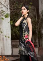 Charizma 3Pc Organza Embroidered Luxury Collection DD-11 - Image 3