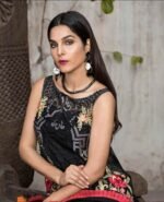 Charizma 3Pc Organza Embroidered Luxury Collection DD-11 - Image 4