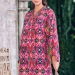 Gul Ahmed 3Pc Unstitched Printed Karandi Linen HKV-01