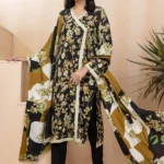 Gul Ahmed 3PC Unstitched Digital Printed Linen Suit LT-22018