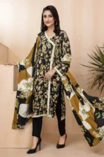 Gul Ahmed 3PC Unstitched Digital Printed Linen Suit LT-22018