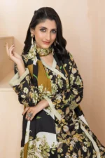 Gul Ahmed 3PC Unstitched Digital Printed Linen Suit LT-22018