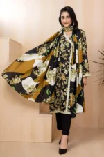 Gul Ahmed 3PC Unstitched Digital Printed Linen Suit LT-22018