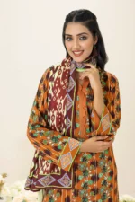 Gul Ahmed 3PC Unstitched Digital Printed Linen Suit LT-22036 A
