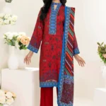 Gul Ahmed 3PC Linen Unstitched Printed Suit LT-22037 A