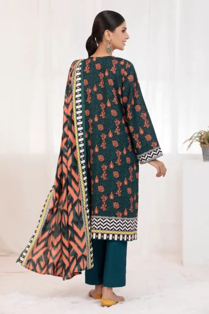 Gul Ahmed 3PC Linen Unstitched Printed Suit LT-22040 A