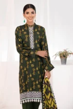 Gul Ahmed 3PC Linen Unstitched Printed Suit LT-22040 B