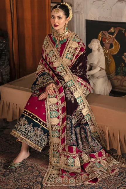 Afrozeh Luxury Velvet Collection D 06 NAWAB BAI