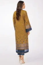 AlKaram 1Pc Jacquard Shirt MS 45.1 Olive Green - Image 2