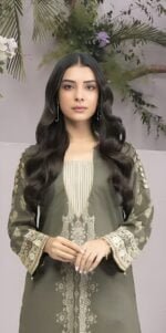 AlKaram 2Pc Printed Lawn Suit SS 38.1 Grey