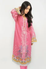 AlKaram 2Pc Printed Lawn Suit SS 38.1 Pink