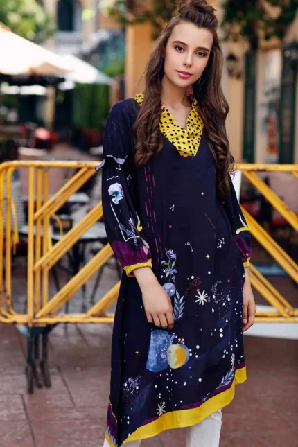 Gul Ahmed Unstitched 1PC Printed Cambric Shirt SCN-105
