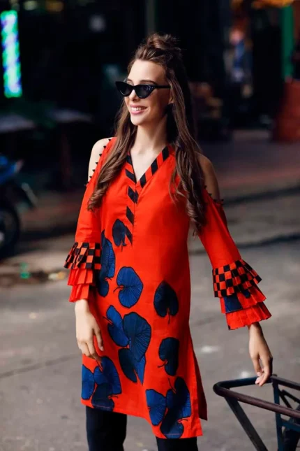 Gul Ahmed Unstitched 1PC Printed Cambric Shirt SCN-108