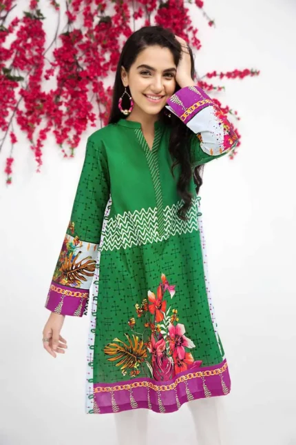 Gul Ahmed Unstitched 1PC Printed Cambric Shirt SCN-122