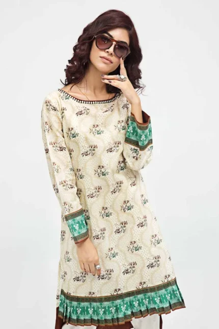 Gul Ahmed Unstitched 1PC Printed Cambric Shirt SCN-119