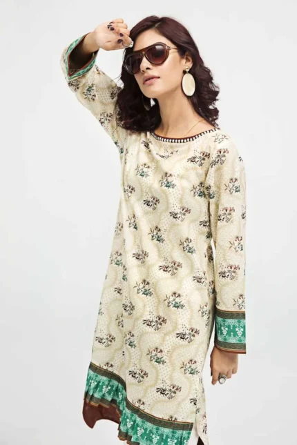 Gul Ahmed Unstitched 1PC Printed Cambric Shirt SCN-119