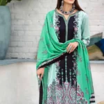 Gul Ahmed 3PC Unstitched Cotton Embroidered Suit CBE-94