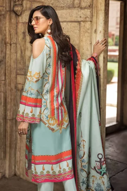 Gul Ahmed 3PC Unstitched Cotton Printed Suit CBN-101 A