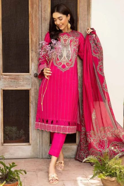 Gul Ahmed 3PC Unstitched Cotton Printed Suit CBN-22011