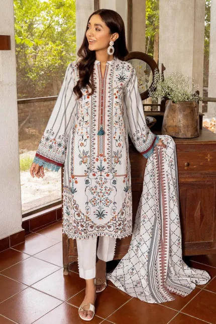 Gul Ahmed 3PC Unstitched Cotton Printed Suit CBN-22012