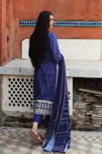 Gul Ahmed 3PC Unstitched Linen Dupatta Khaddar Printed Suit PVS-12003 B