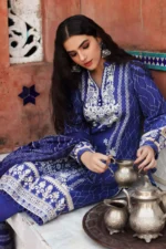 Gul Ahmed 3PC Unstitched Linen Dupatta Khaddar Printed Suit PVS-12003 B