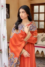 Gul Ahmed 3PC Unstitched Printed Khaddar Suit WR-22008