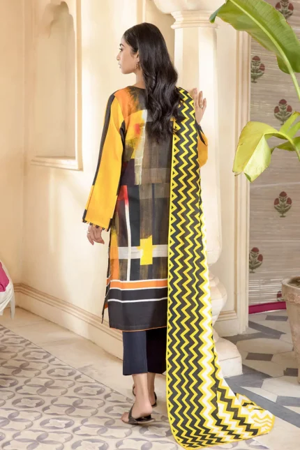 Gul Ahmed 3PC Unstitched Printed Khaddar Suit WR-22016