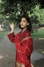 Gul Ahmed 3PC Unstitched Printed Khaddar Suit WR-22034 - Image 5