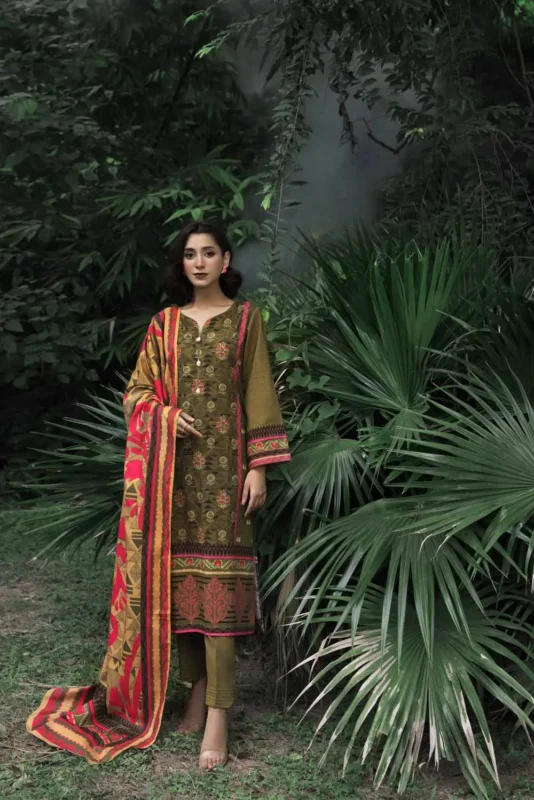 GUL AHMED 3PCS KHADDAR SUIT WR 22039 P4